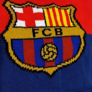 FBC Barcelona Authentic Official Licensed Reversible Soccer Scarf Winter Blue NW